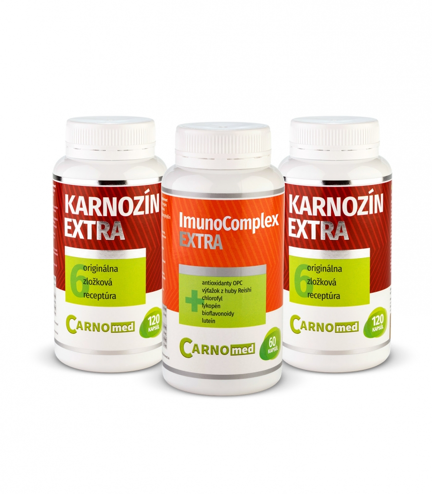 2x Karnozín EXTRA 120 + ImunoComplex EXTRA 60 - Restart organismu a posílení imunity