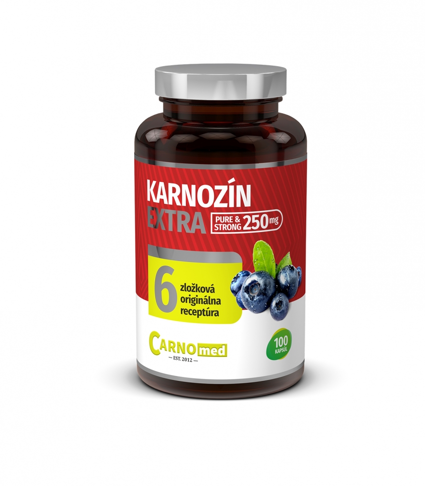 Karnozín EXTRA Pure&Strong 100 - Obsah karnosinu až 250 mg v jedné kapsli!