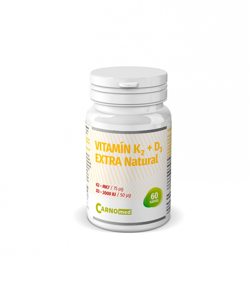 Vitamín K2+D3 EXTRA Natural 60 - Chraňte se před osteoporózou